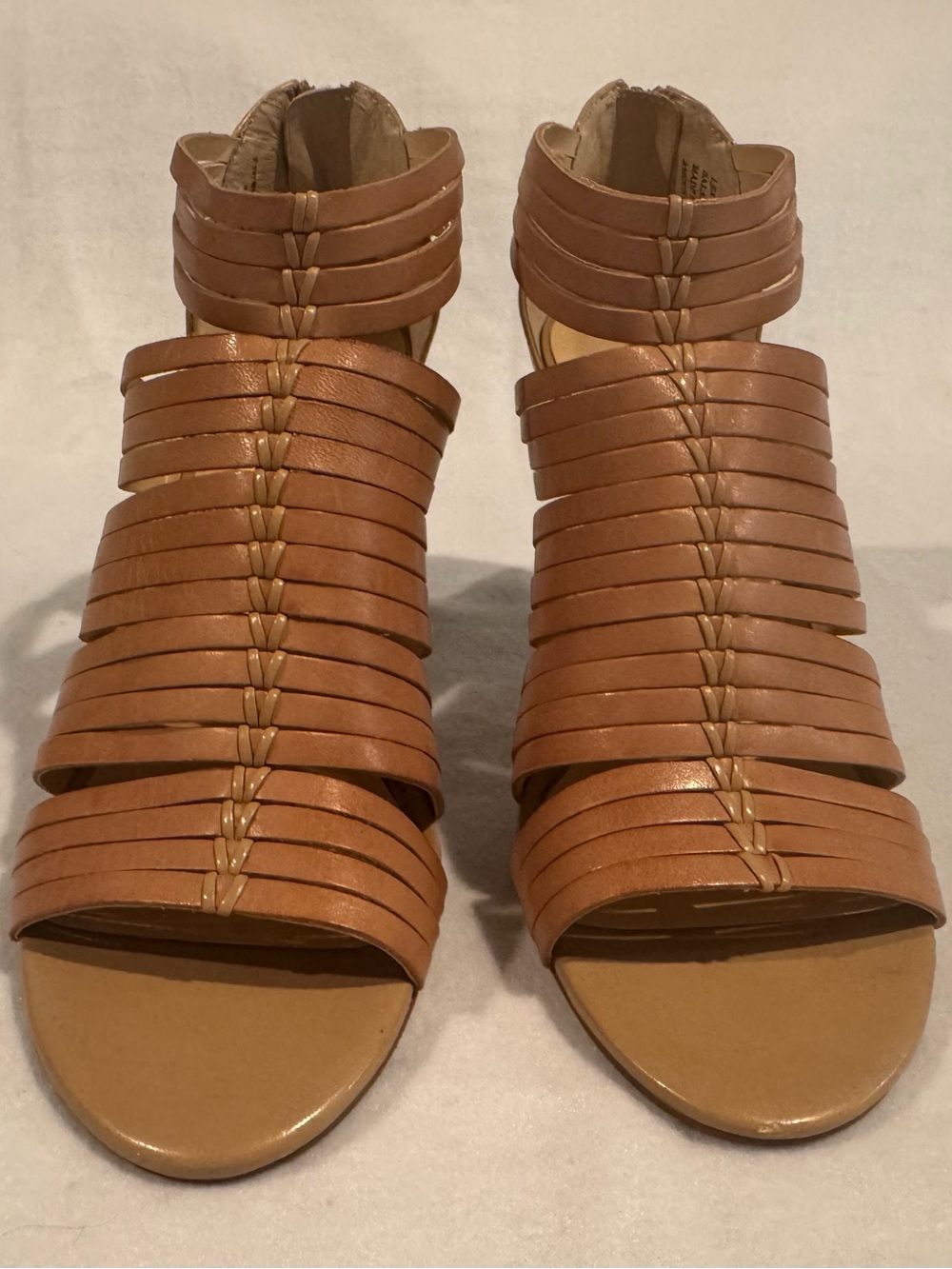 Franco Sarto Women's Strappy High Heel Sandal - Tan